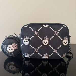 Juicy Couture Skull Crown Crossbody + Coin Purse | Y2K Goth Rare
